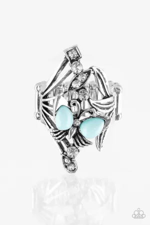 Paparazzi Ring ~ Beautiful In Butterflies - Blue