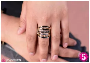 Paparazzi Ring ~ Life In the Glitz Lane - Black