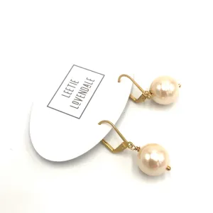 Perfect Pearl Leverback Earrings