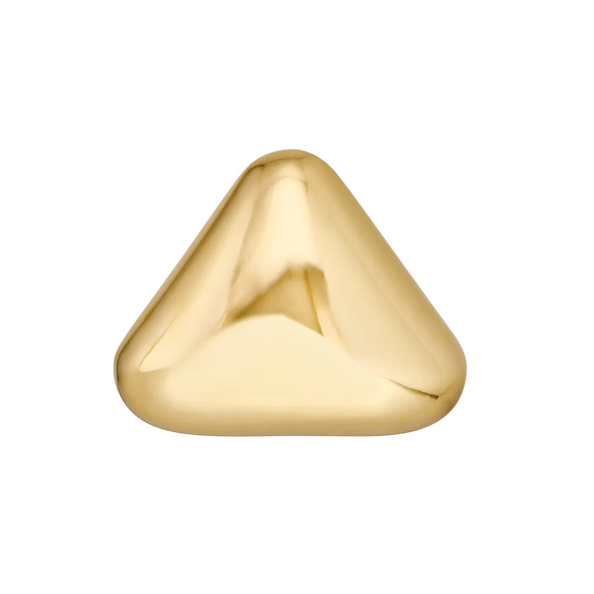 Polished Triangular Stud Earrings