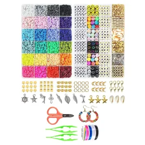 Poppy Crafts Clay & Letter Bead Kit 7200pcs