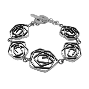 Sculptured Sterling Silver Bracelet