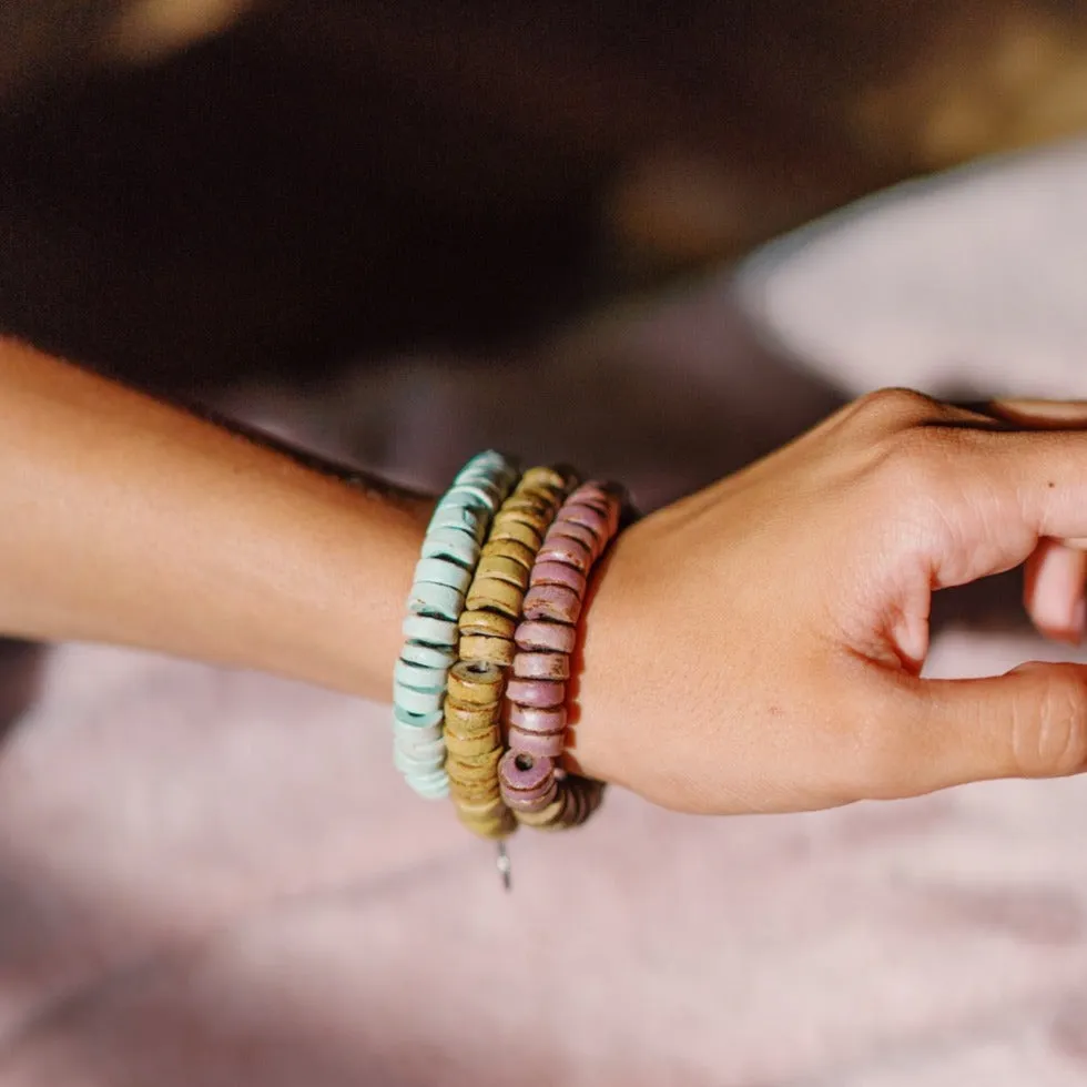 Seafoam Coral Candy Bracelet