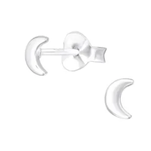 Silver Moon Ear Stud - Simple and Elegant Jewelry for Any Occasion