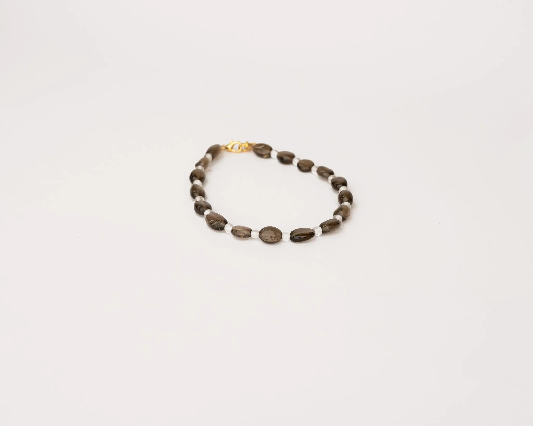 Smoky & Clear Quartz Anklet