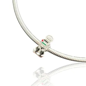 Sterling Silver Handala Palestine Flag Charm