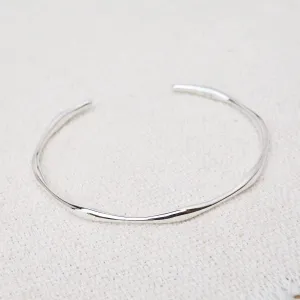 Sterling Silver Slight Bubbles Cuff