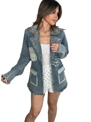 Studded Pearl Blazer