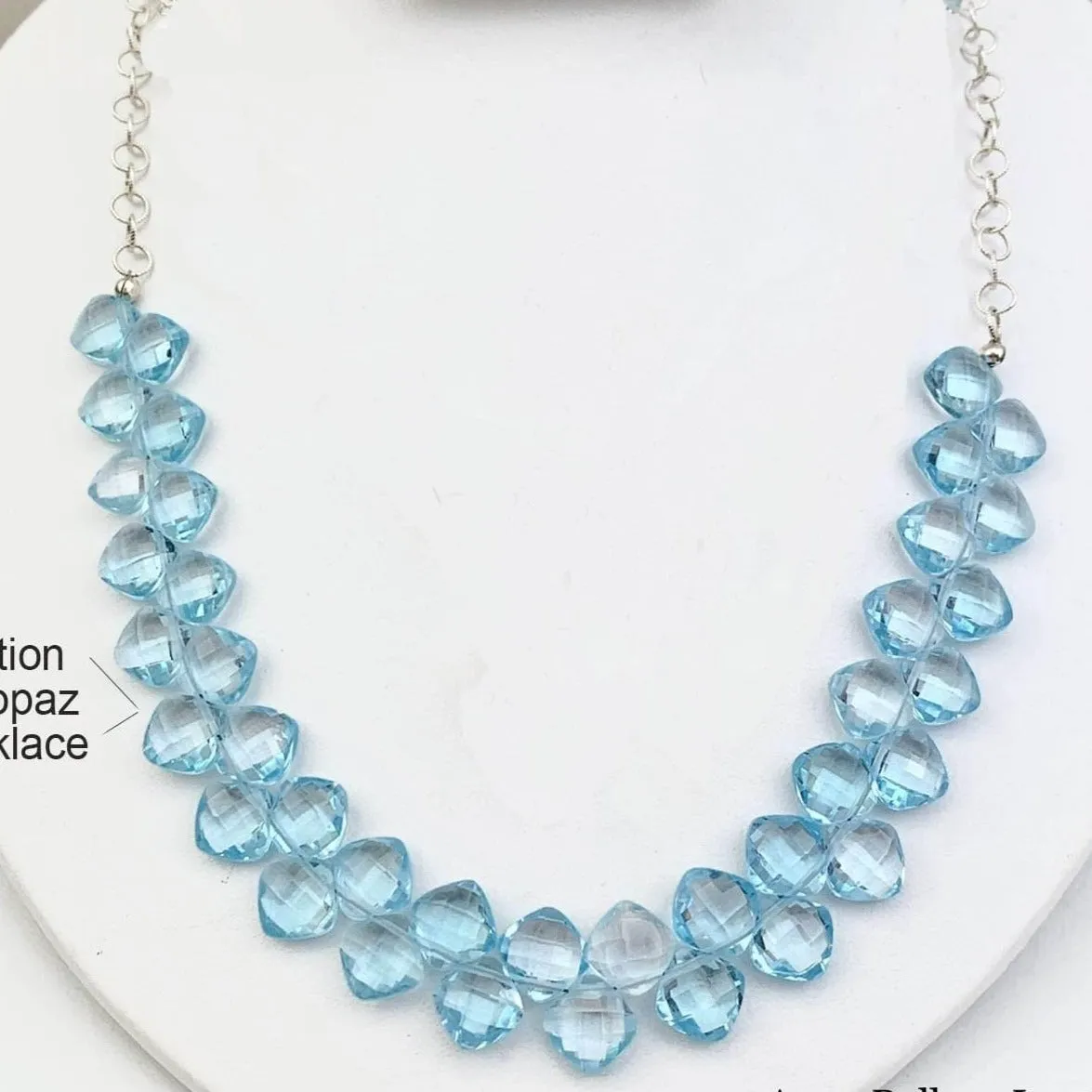 Stunning Drape Limited Edition Blue Topaz Necklace