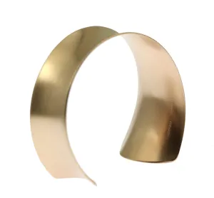 Tapered Brushed Bronze Anticlastic Cuff