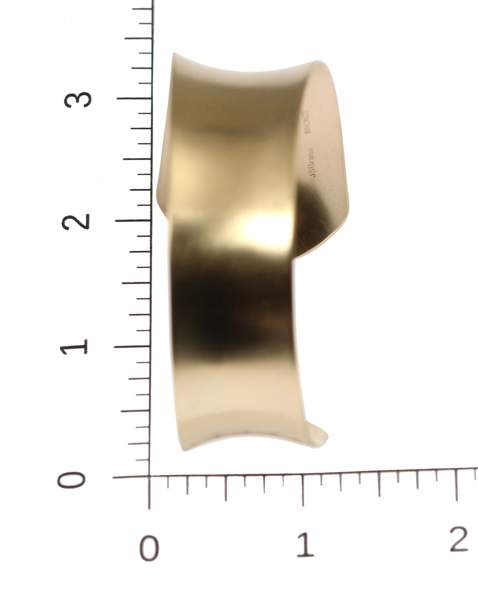 Tapered Brushed Bronze Anticlastic Cuff