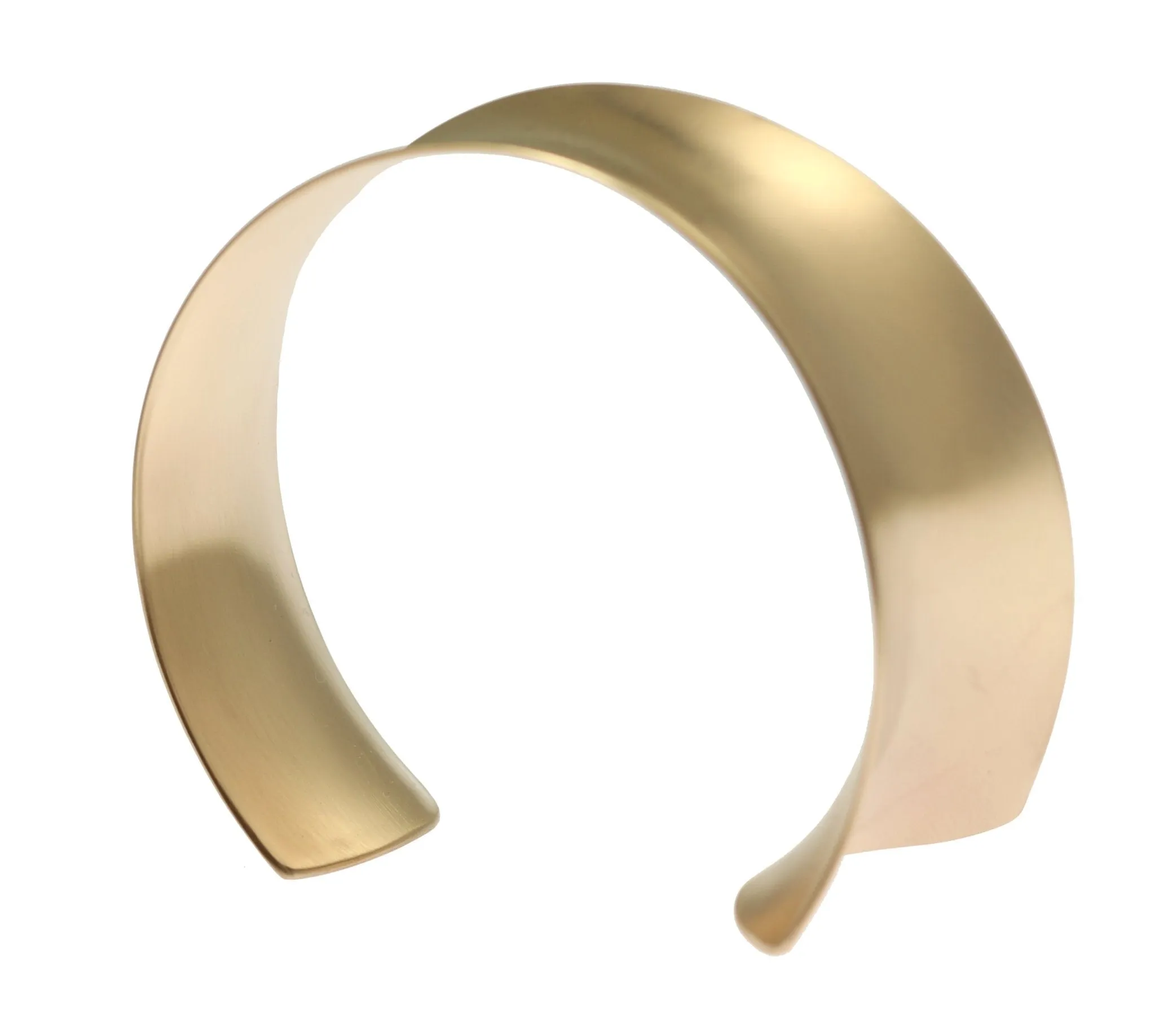 Tapered Brushed Bronze Anticlastic Cuff