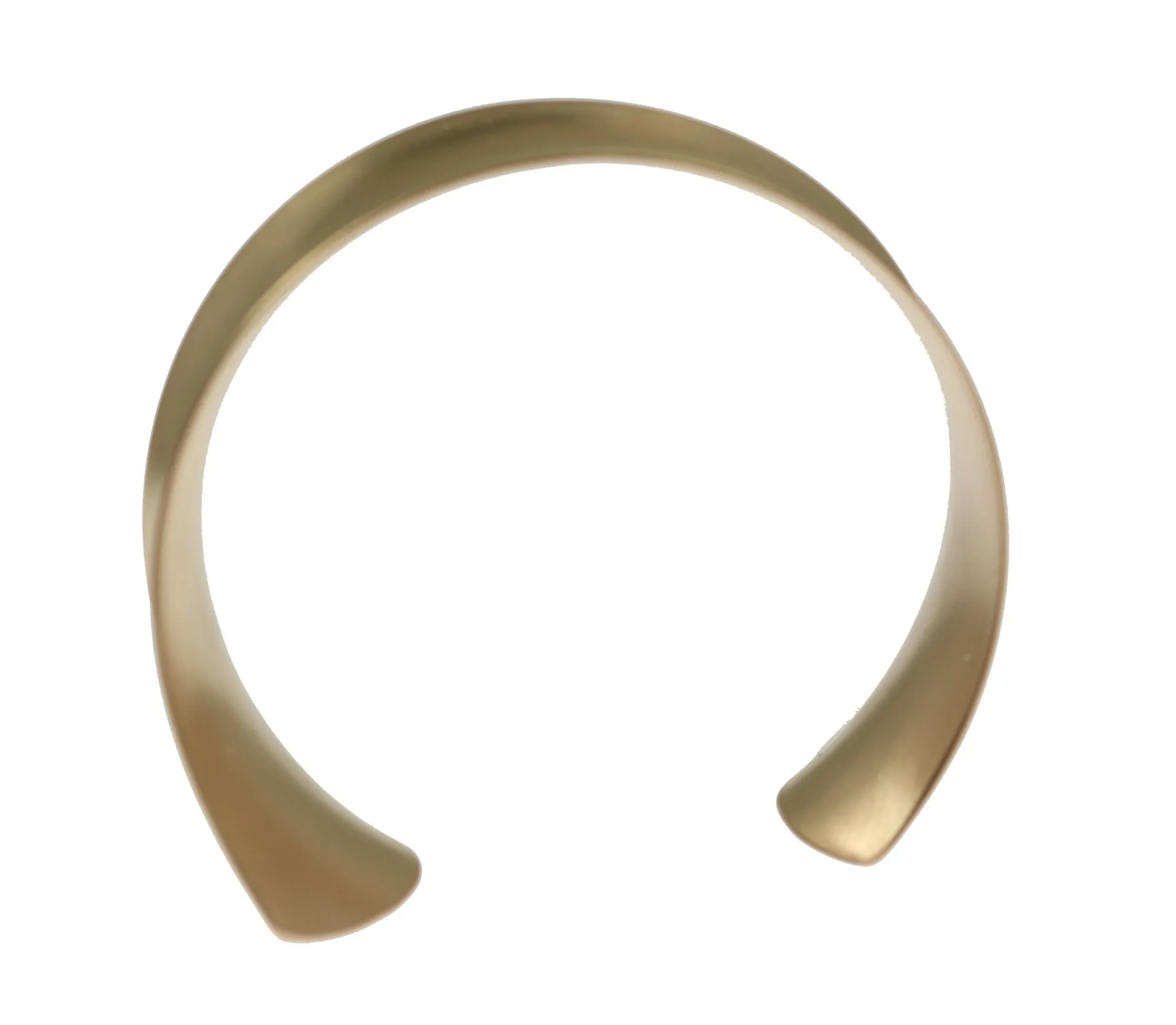 Tapered Brushed Bronze Anticlastic Cuff