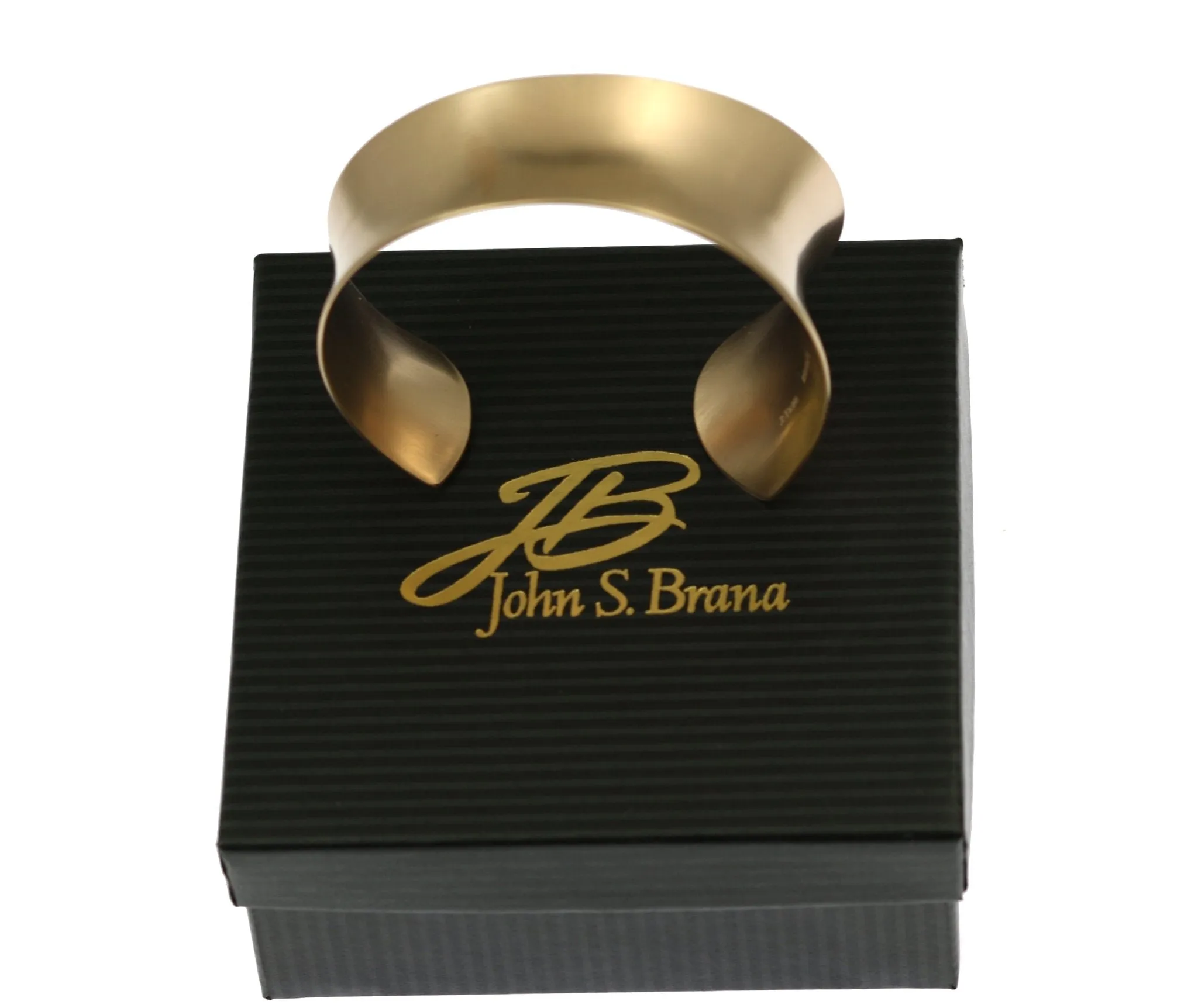 Tapered Brushed Bronze Anticlastic Cuff