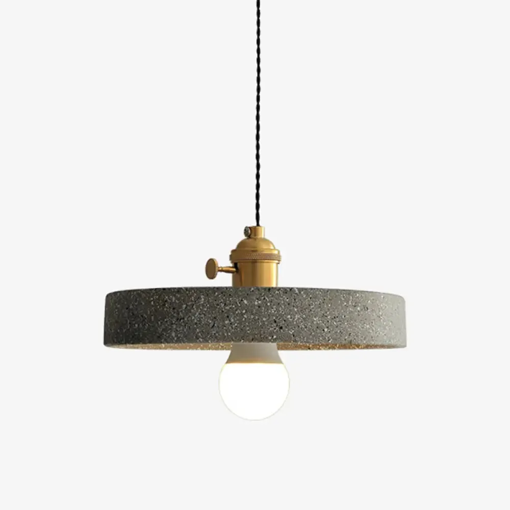 Terrazzo Geometric Pendant Light for Dining Room - Minimalistic 1-Light Suspension