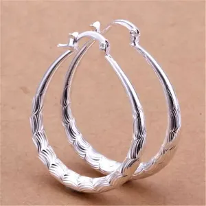 Textured Oval Hoops