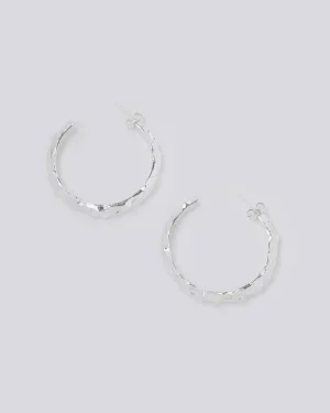 Thor Silver Hoop Earrings