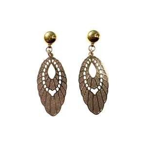 TI-GO Gold Pendant Earrings