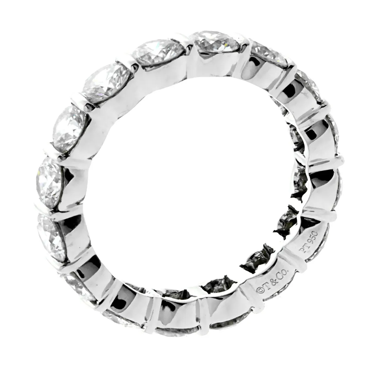 Tiffany & Co Diamond 4ct Eternity Platinum Ring