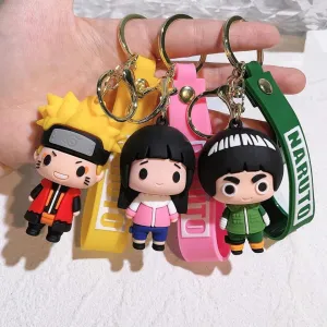 Whimsical 3D Rubber Silicon Cartoon Keyrings - Naruto ( Pack of 1 )