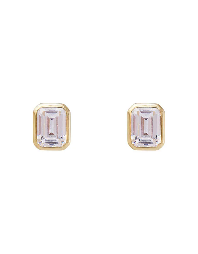 White Crystal Cocktail Studs