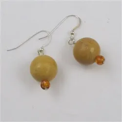 Yellow Jasper Gemstone Earrings